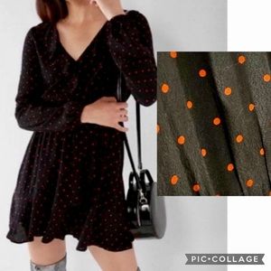 EXPRESS dress red polkadot mini dress